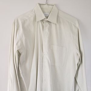 Ermenegildo Zegna men's dress shirt  15.5 34-35 relaxed fit Portofino Comfort